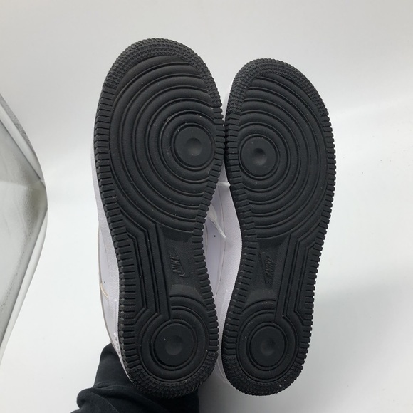 Nike Air Force 1 ESS Low (GS) White Black Sneakers DV1332 100 USED Size 5Y - Picture 6 of 16